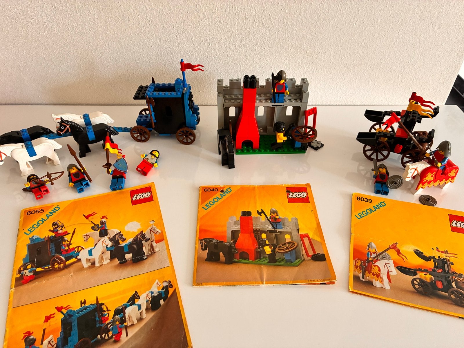 Vintage LEGO Legoland Castle Sets 6039, 6040, 6055, Ophalen of Verzenden, Gebruikt, Overige merken