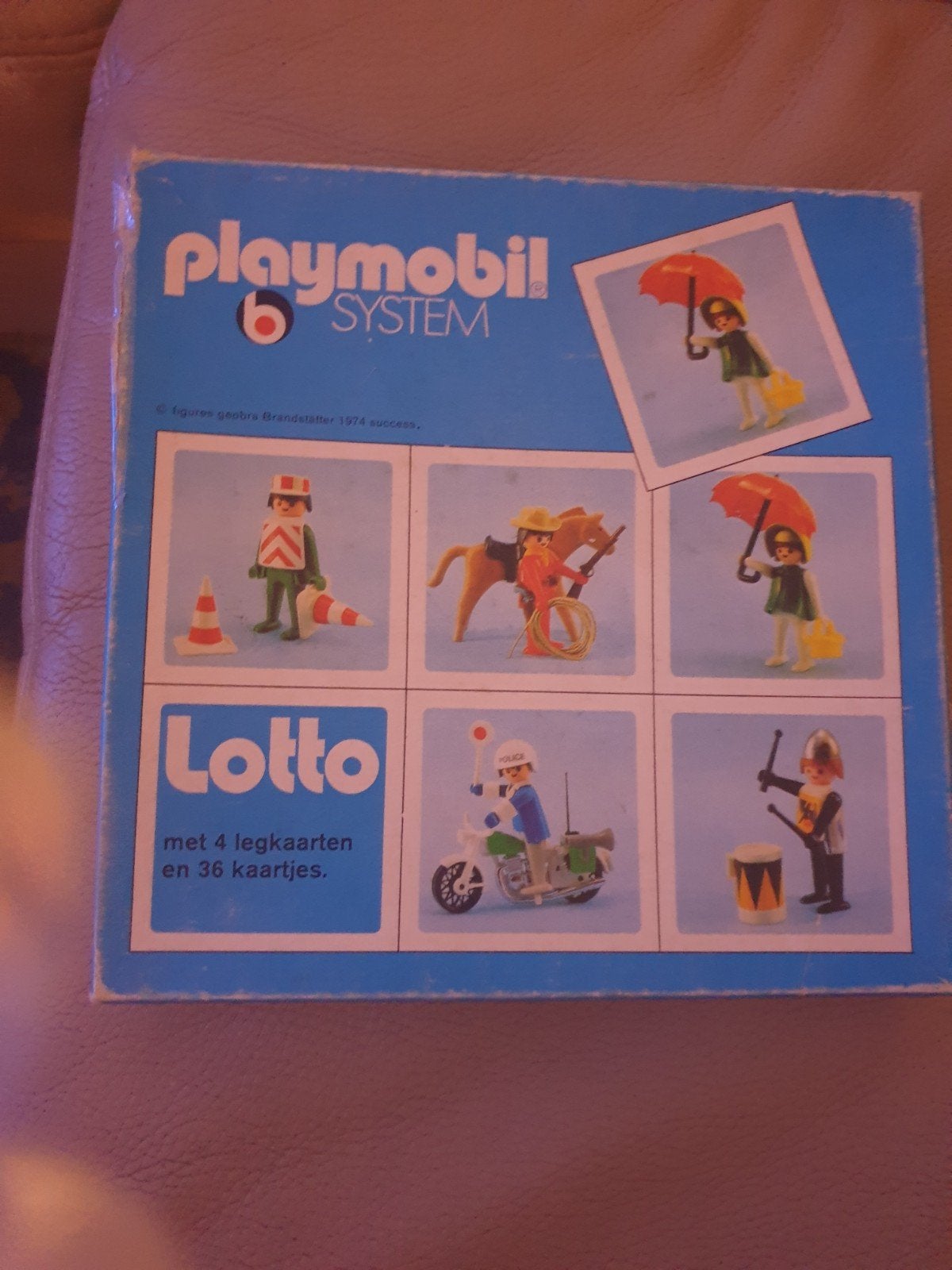 Vintage Playmobil System Lotto Spel - 1974, Kinderen en Baby's, Speelgoed | Playmobil, Ophalen of Verzenden, Gebruikt