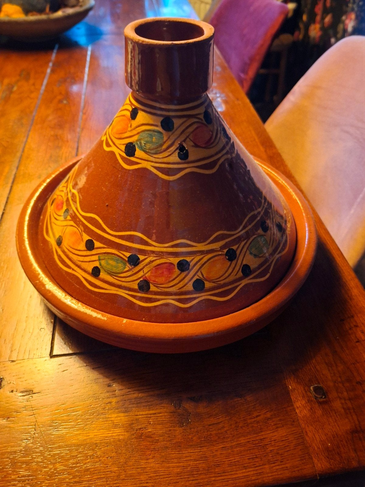 Tajine 30 cm. 1 keer gebruikt, Verzamelen, Ophalen, Zo goed als nieuw, Overige gebieden, Overige typen