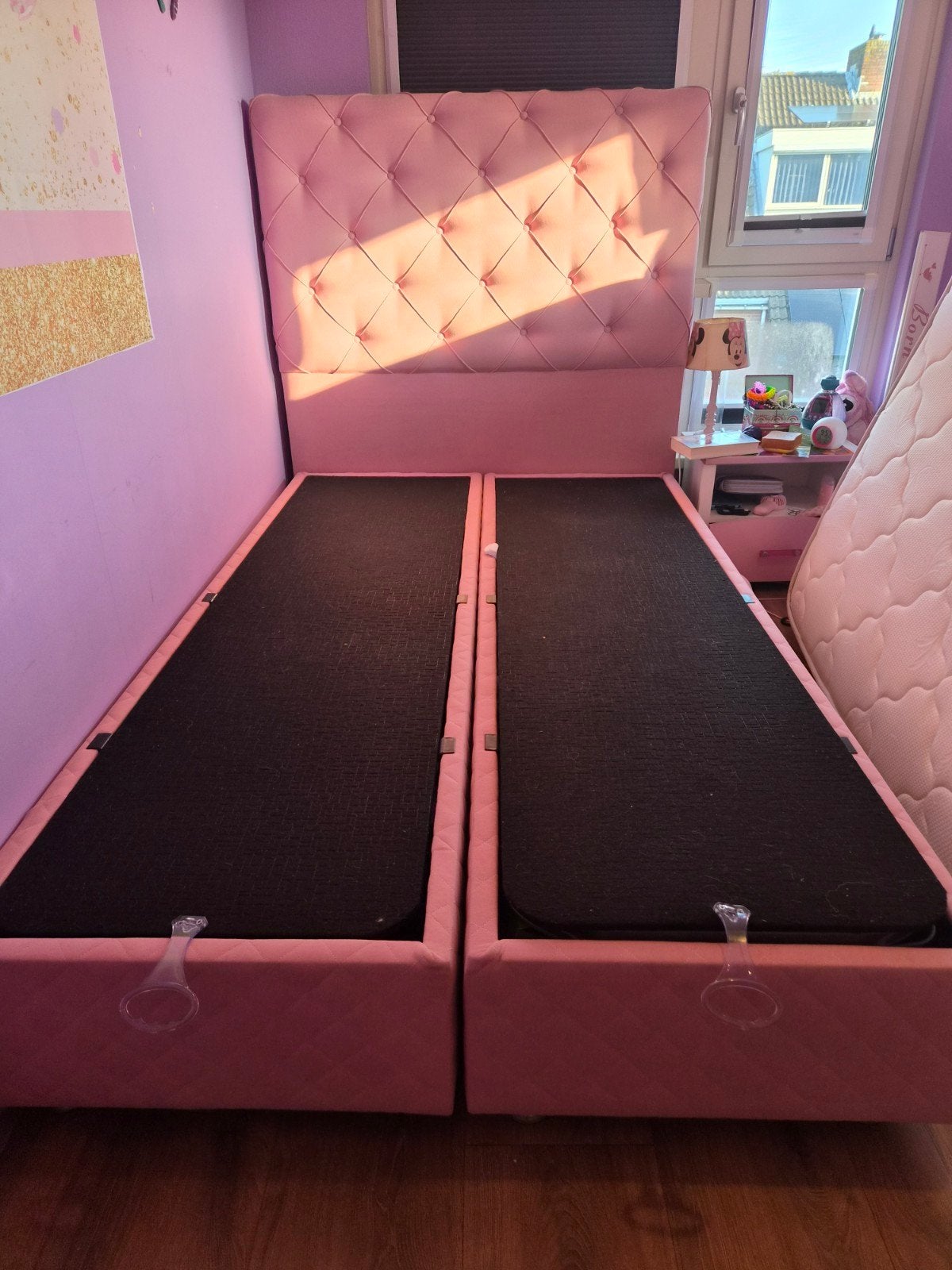 Boxspring met opbergruimte - 120x200 cm, Ophalen, Overige kleuren, Zo goed als nieuw, Twijfelaar