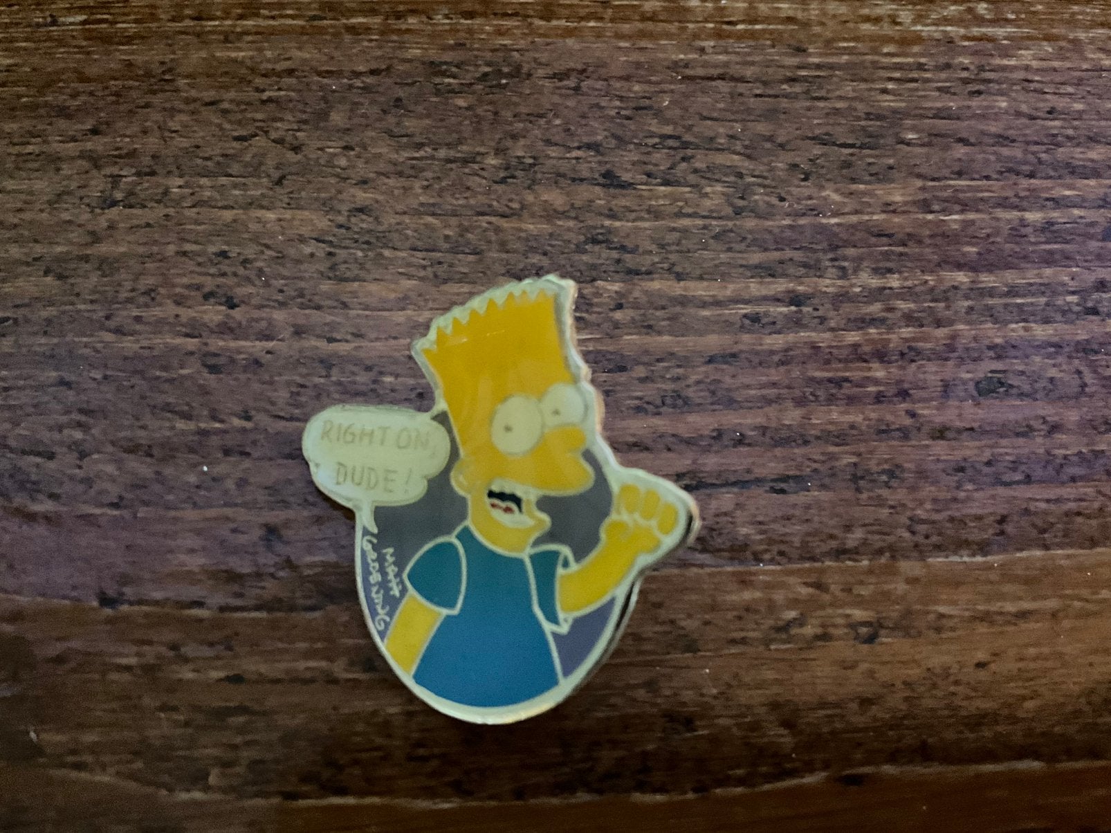 Bart Simpson pin in zeer goede staat. 3 x 3,5 cm., Ophalen of Verzenden, Zo goed als nieuw