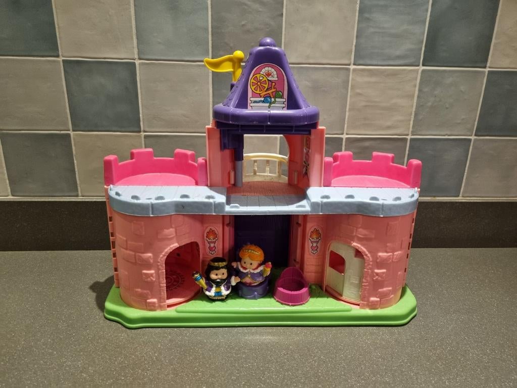Little people kasteel met prins en prinses., Ophalen, Zo goed als nieuw, Speelset