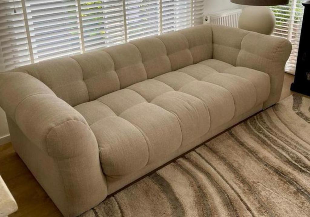 Riviera maison hills bank, Japandi, 250 tot 300 cm, Gebruikt, Driepersoons