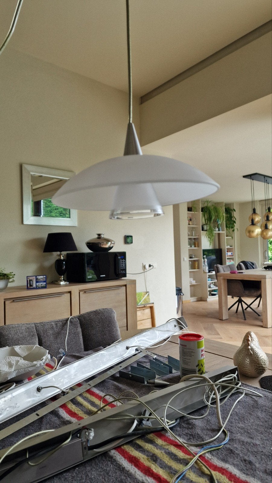 Moderne hanglampen, Ophalen