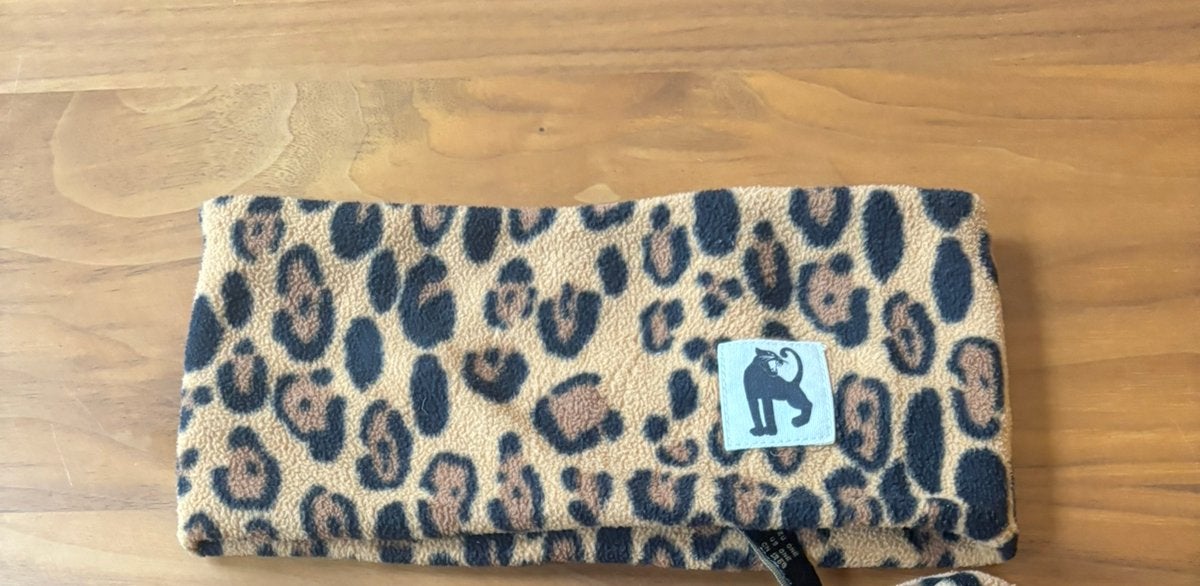Mini Rodini Leopard Fleece Hoofdband (AW24), Jongen of Meisje, Ophalen of Verzenden, Mini Rodini, Overige typen