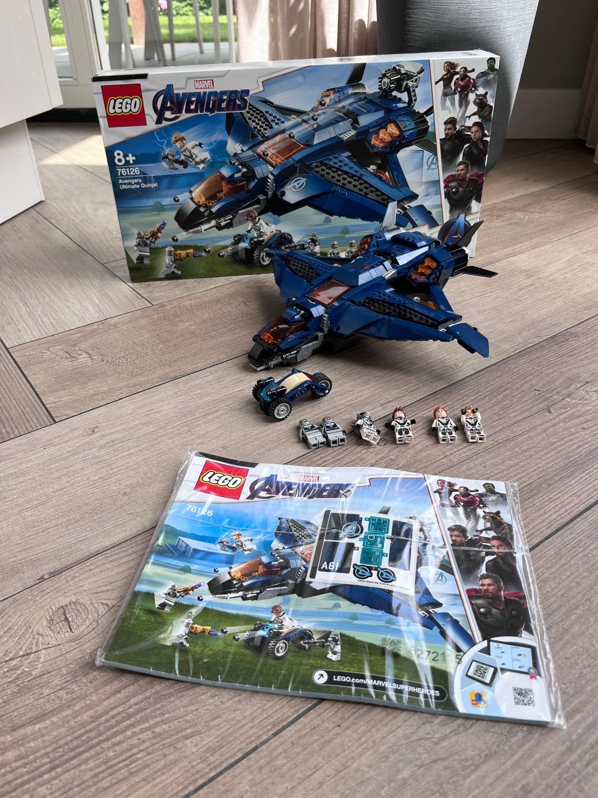 LEGO Marvel Avengers 76126 Ultimate Quinjet, Marvel, Lego, Ophalen of Verzenden, Zo goed als nieuw