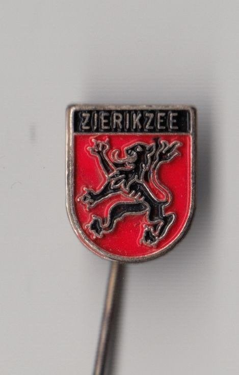 Zierikzee stadswapen speldje, Gebruikt, Niet vindbaar, Niet vindbaar, Speldje of Pin