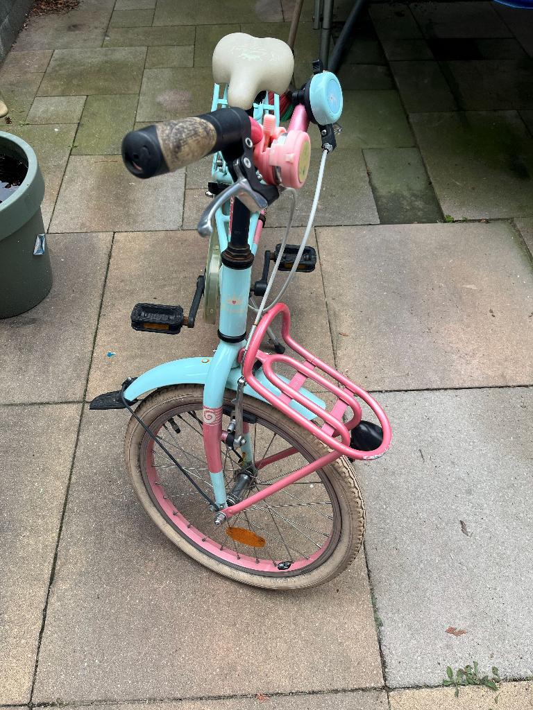 Loekie Prinses meisjes fiets 18inch, Ophalen, Terugtraprem, Gebruikt, Handrem