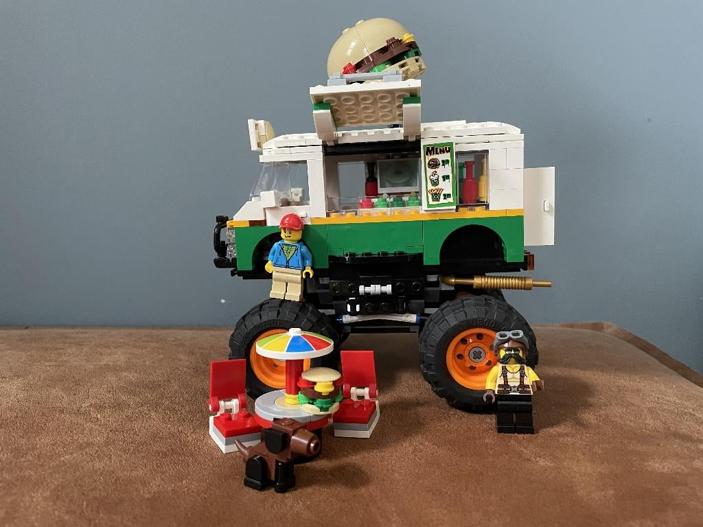 Hamburger Monstertruc (31104), Kinderen en Baby's, Speelgoed | Duplo en Lego, Zo goed als nieuw, Lego, Complete set, Compleet