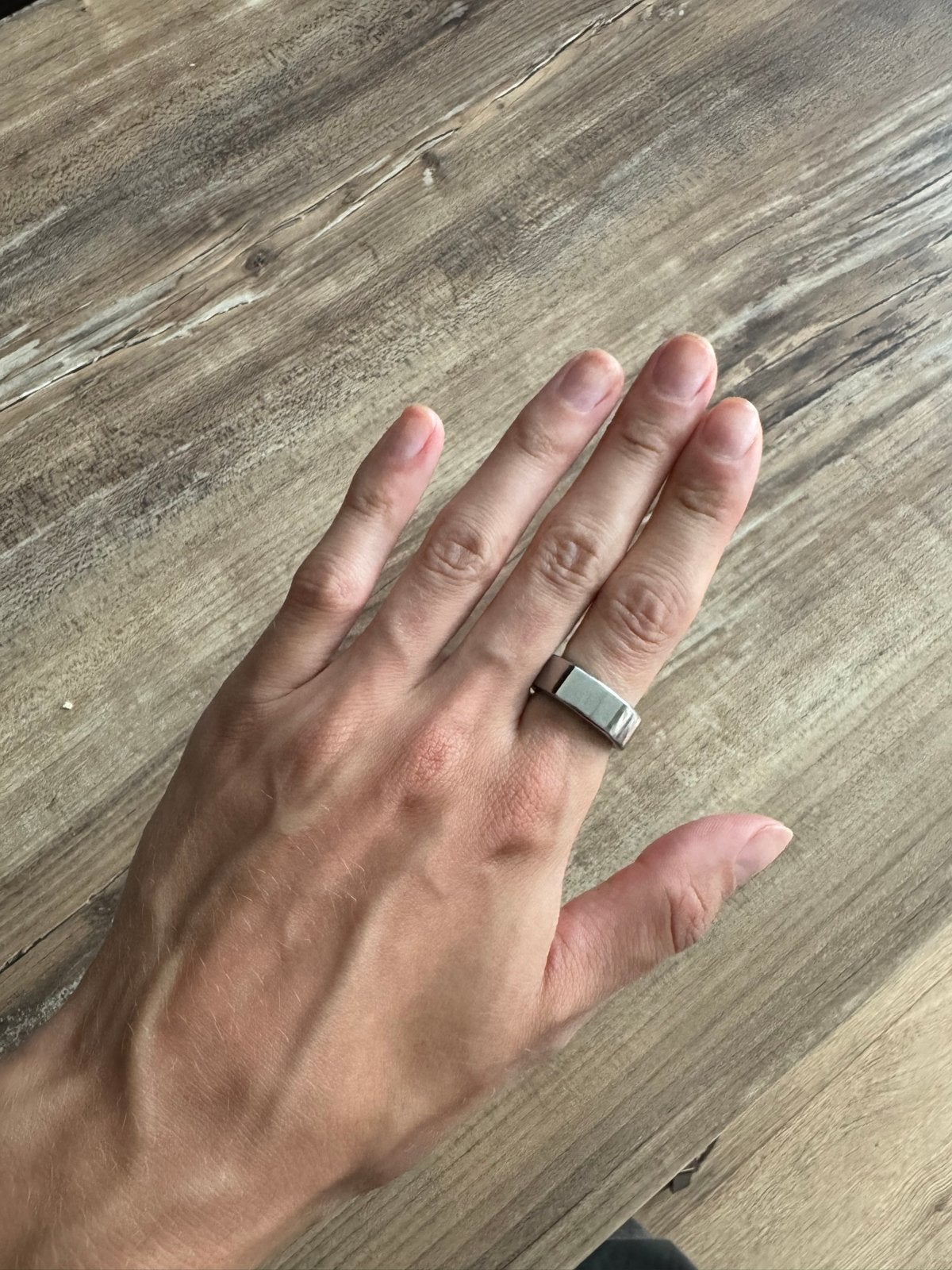 Oura Ring Gen 3 Heritage Zilver - Maat 8, Overige materialen, Gebruikt, Ophalen of Verzenden, Kleiner dan 17