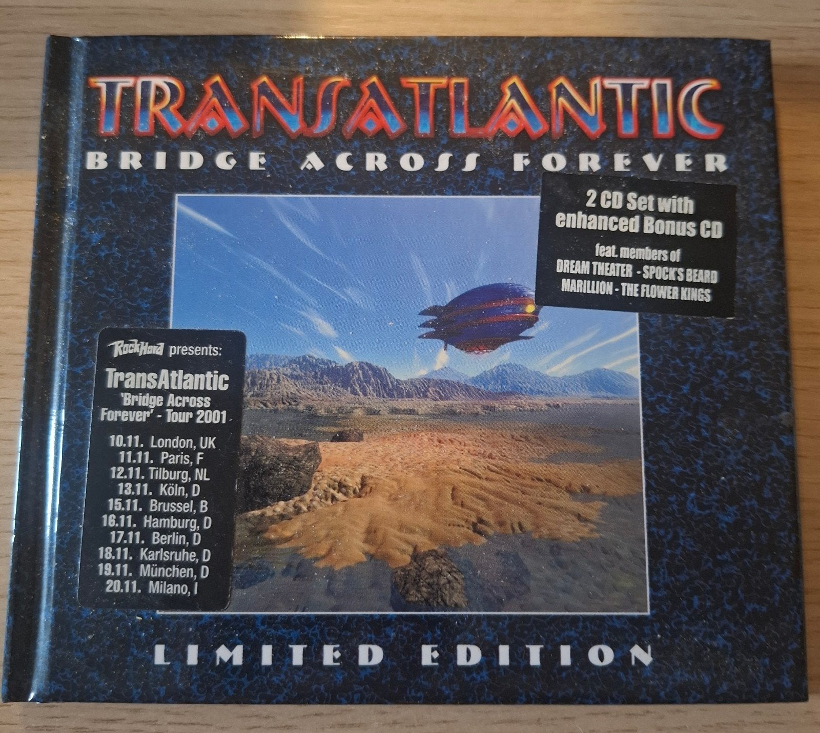 Transatlantic - Bridge across forever (2-CD), Cd's en Dvd's, Ophalen of Verzenden, Zo goed als nieuw, Progressive Rock