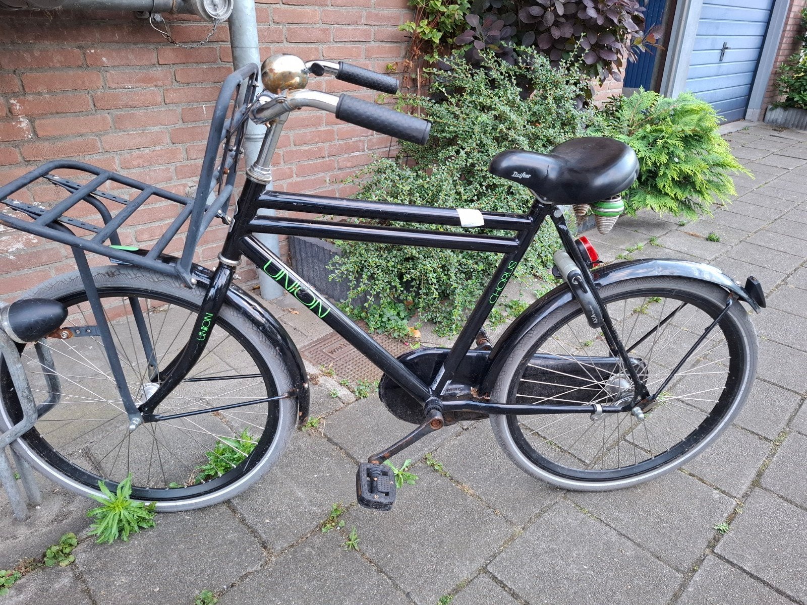 Union Kinderfiets - Zwart, 24 inch met voorrek, Fietsen en Brommers, Minder dan 49 cm, Ophalen of Verzenden, Gebruikt, Overige merken