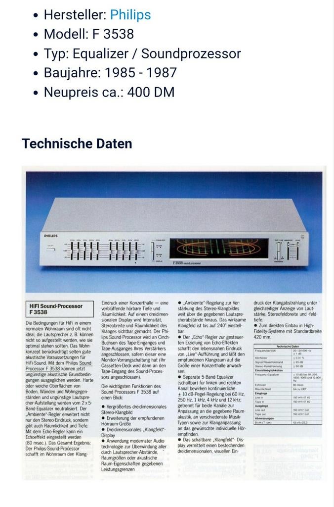 Philips F3538 in zeer goede staat. Getest en nagekeken., Ophalen of Verzenden