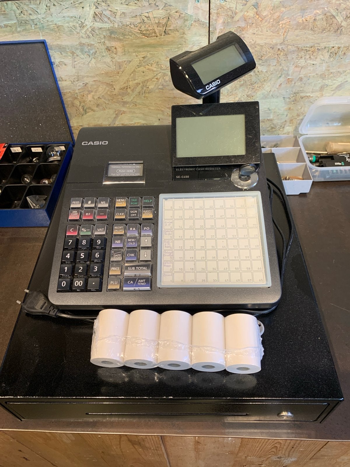 Casio SE-C450 Elektronische Kassa met Kassalade, Ophalen of Verzenden, Overige typen
