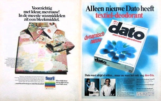 11 vintage advertenties reclames wasmiddels 57-71 wasmiddel, Ophalen of Verzenden, Gebruikt, Overige typen
