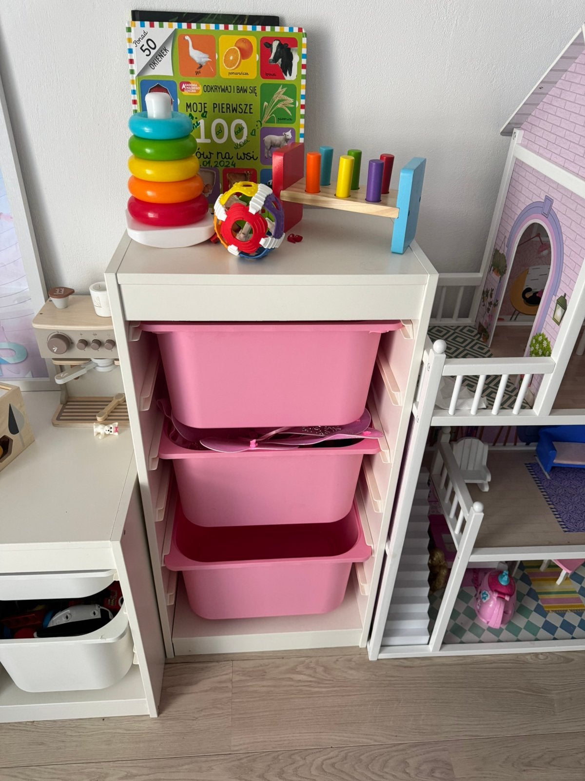 Ikea speelgoed kast incl bakken, Ophalen, Minder dan 75 cm, 50 tot 70 cm, 105 cm of meer