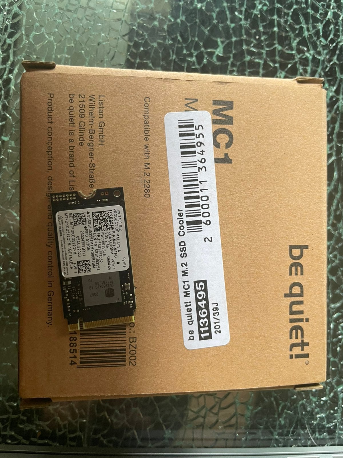512gb NVMe SSD + M2 Behuizing/Cooler, Ophalen of Verzenden, Zo goed als nieuw