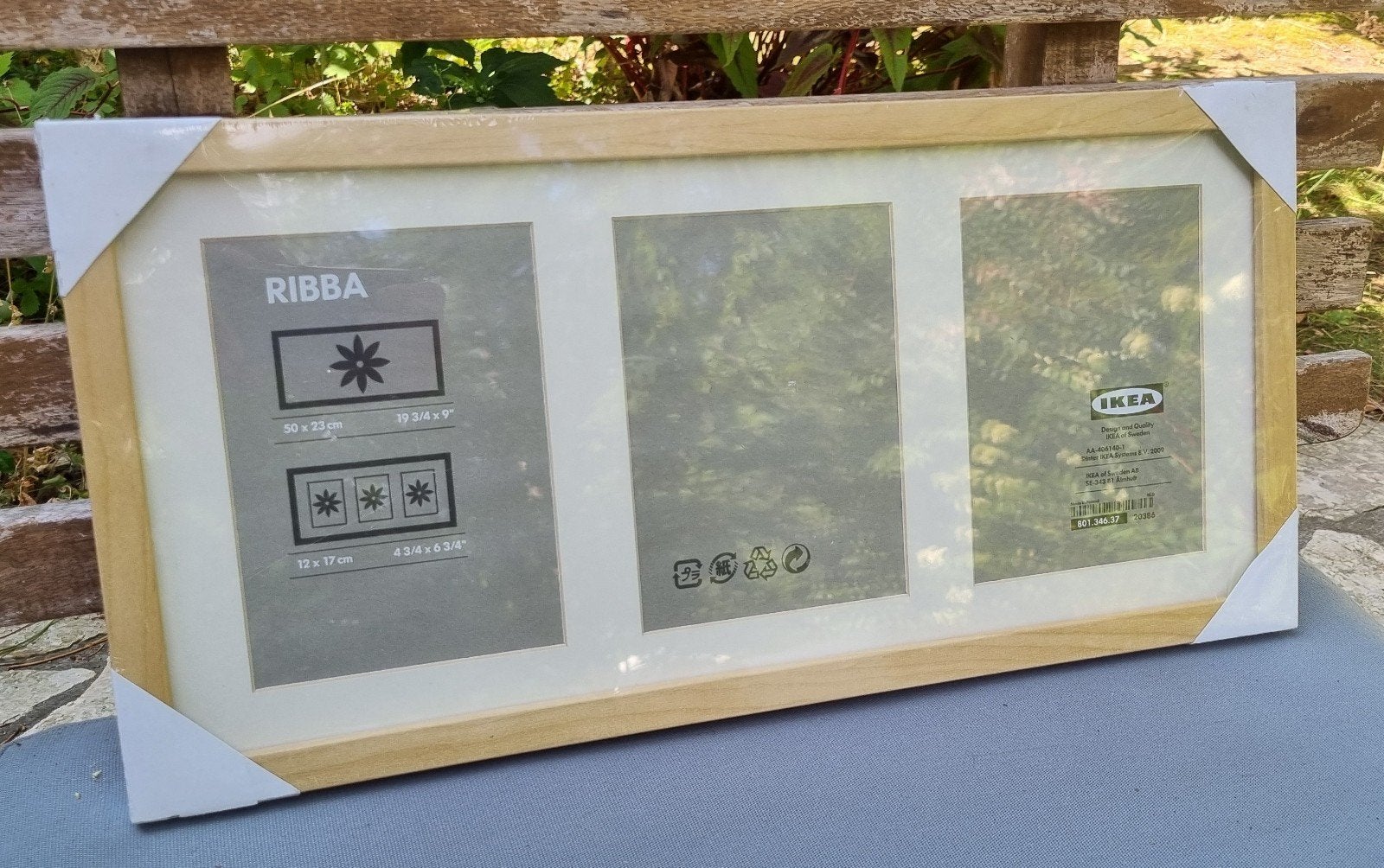 Nieuwe IKEA wissellijst met passe-partout voor 1 of 3 foto's, Ophalen, Hout, Met passe-partout