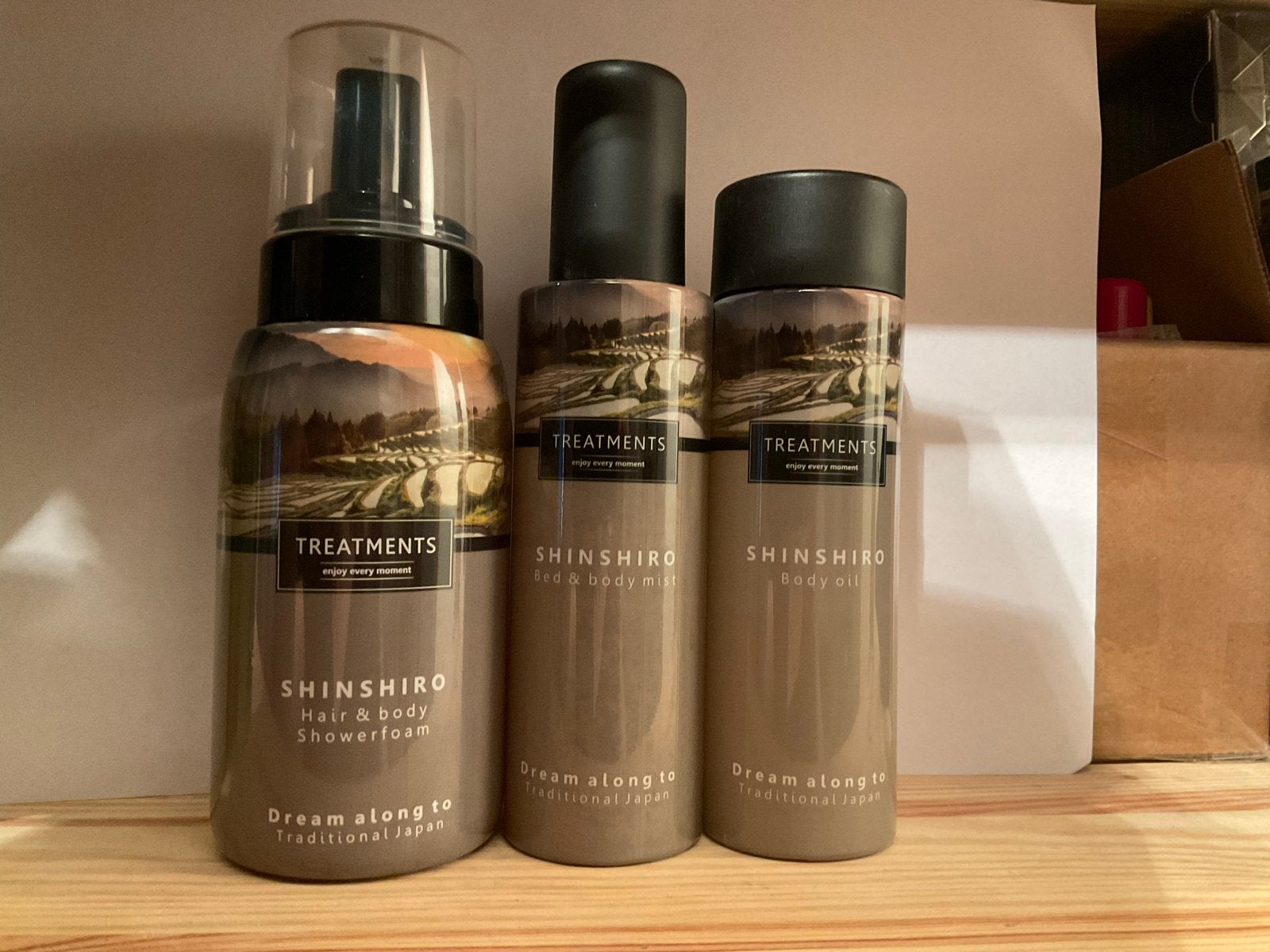 Treatments Shinshiro Haar & Body Showerfoam, Mist & Body Oli, Ophalen, Nieuw, Overige typen