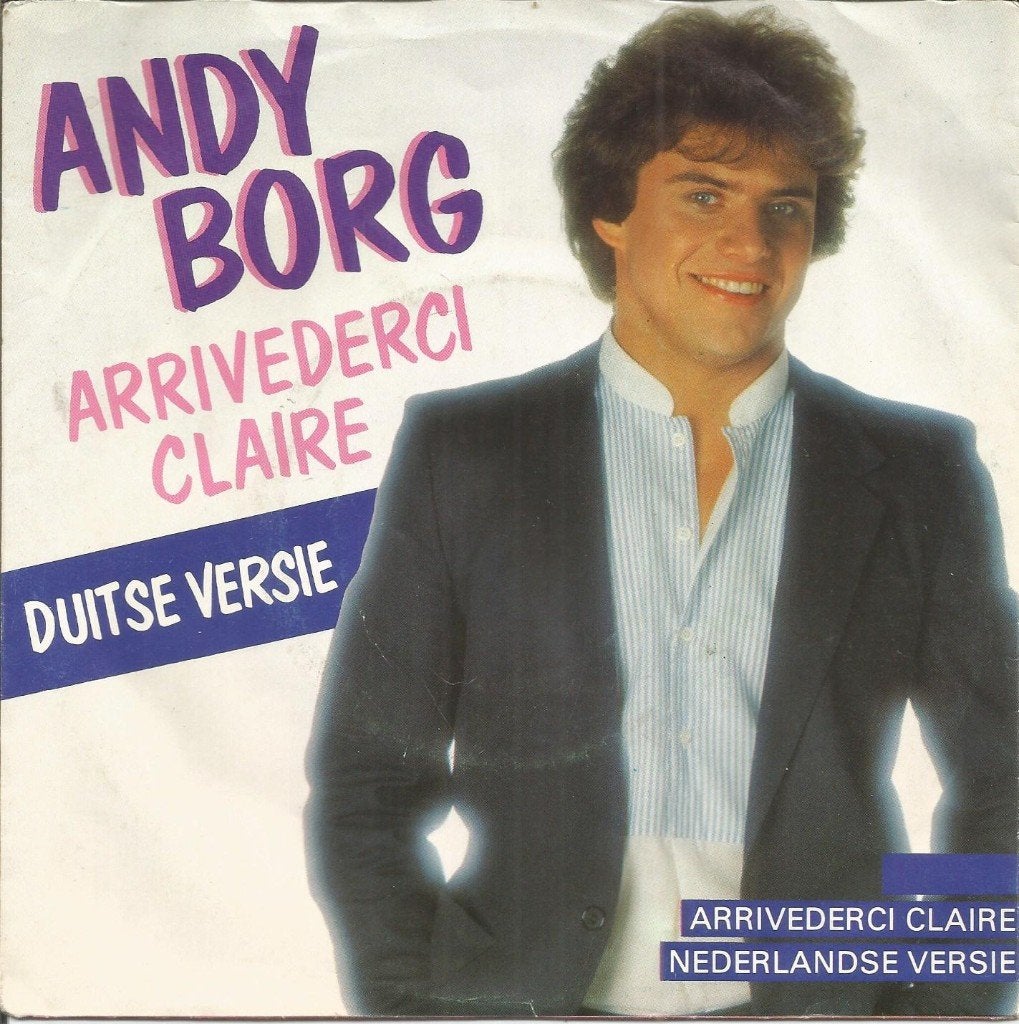 Andy Borg – Arrivederci Claire (Duitse versie) (1982), Fotohoes, 7 inch, Ophalen of Verzenden, Zo goed als nieuw