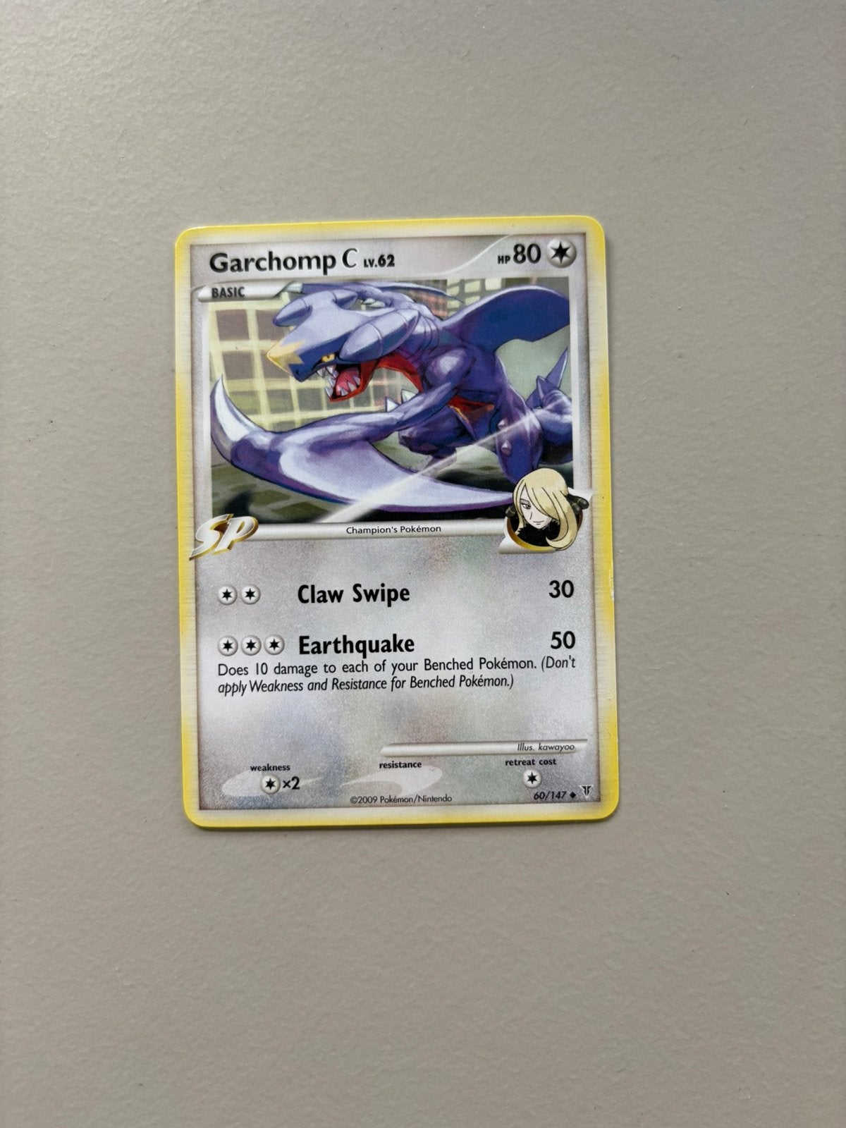 Garchomp C lv.62 Pokemon kaart, Ophalen of Verzenden, Zo goed als nieuw