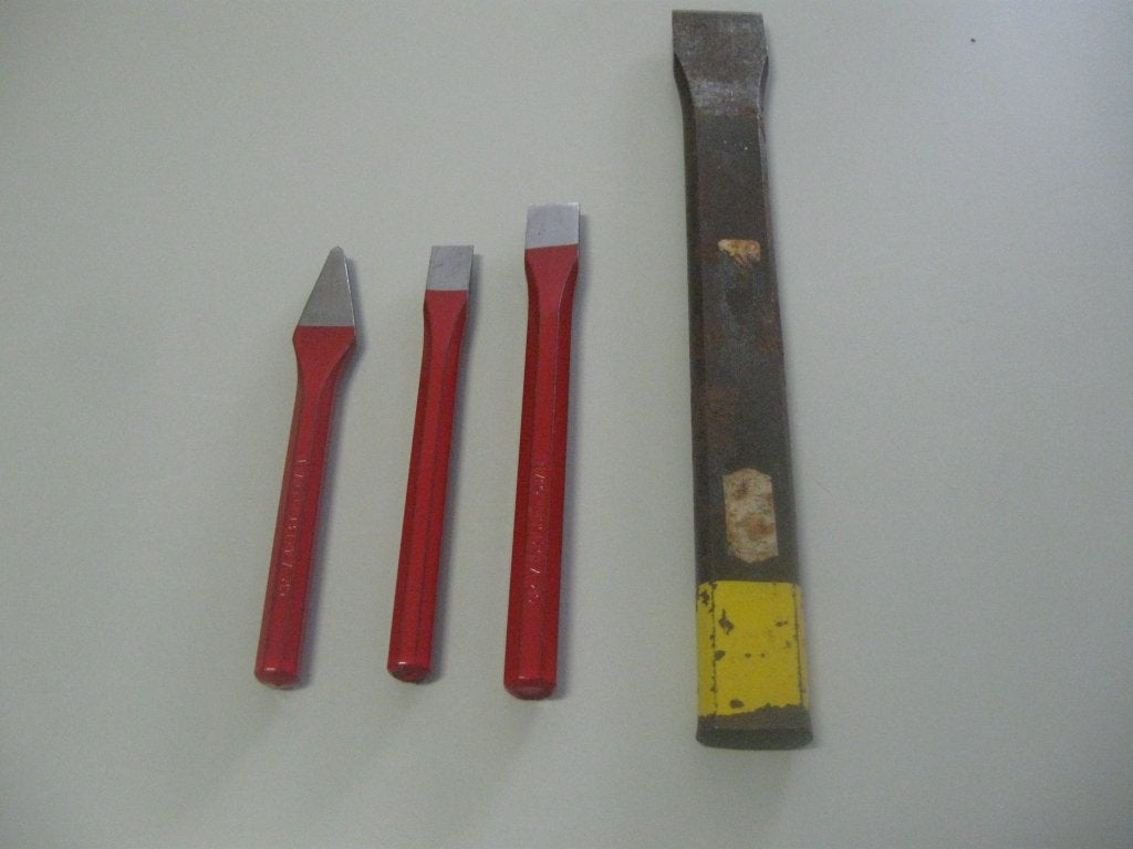 4 ijzeren beitels, Ophalen, Zo goed als nieuw, Beitel