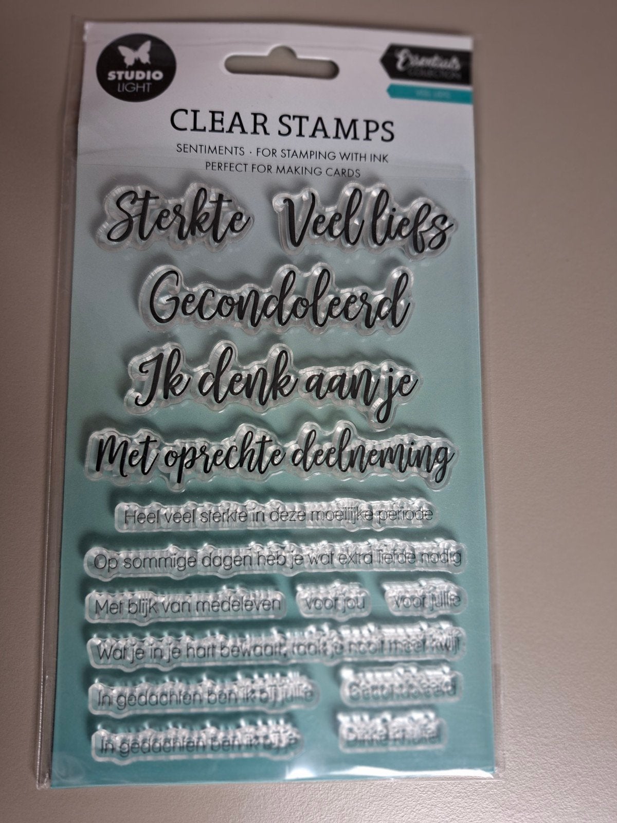 Studio Light Clear Stamps - Sterkte, Veel Liefs, Hobby en Vrije tijd, Stempelen, Nieuw, Clearstamp, Ophalen of Verzenden