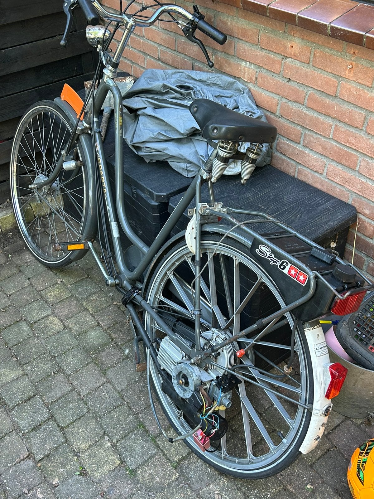 Spartamet 30cc hulpmotor, Fietsen en Brommers, Fietsen | Dames | Omafietsen, Ophalen of Verzenden, Gebruikt