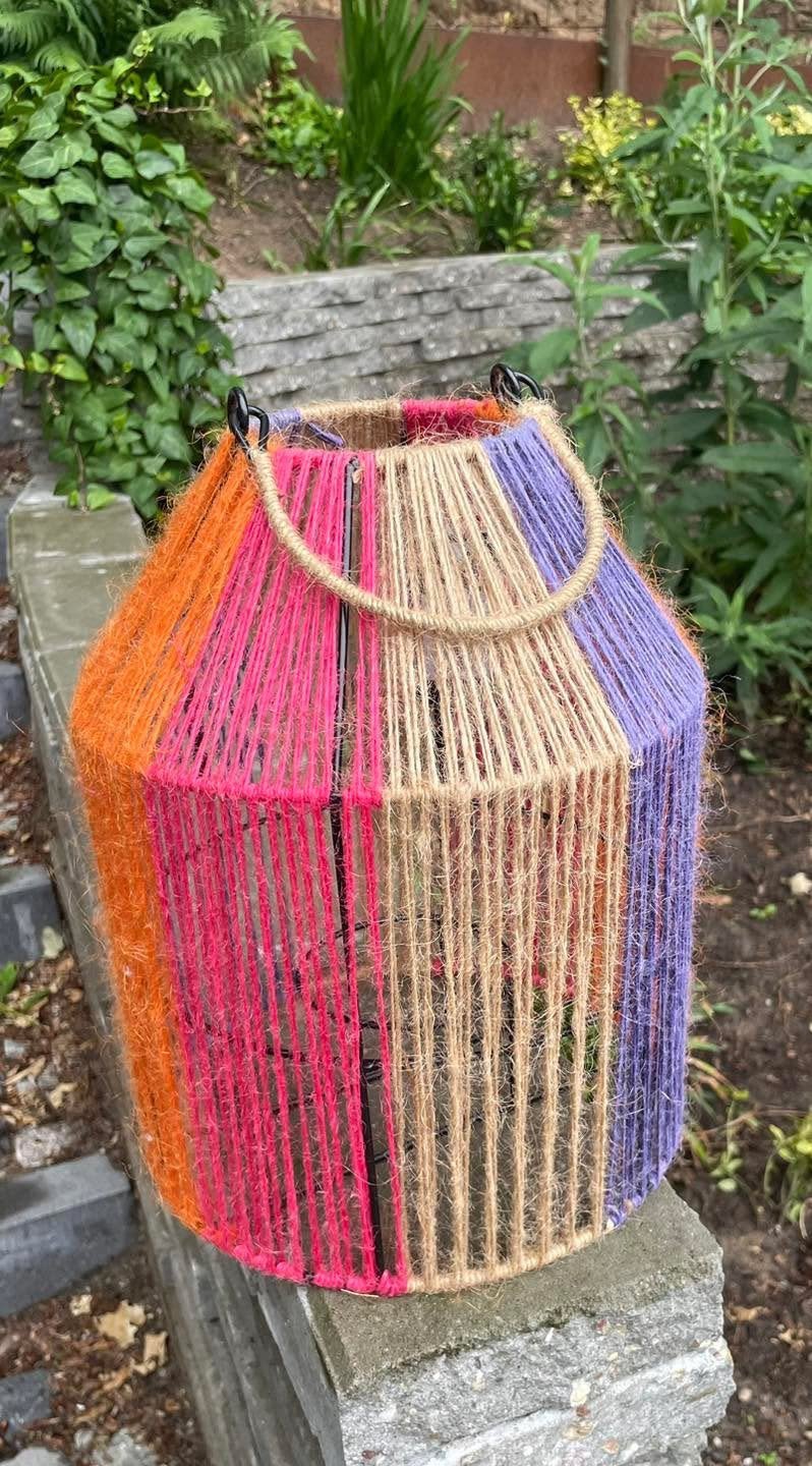 NIEUW !! Superleuke kleurrijke lantaarn, Ophalen of Verzenden, Nieuw, Kaars
