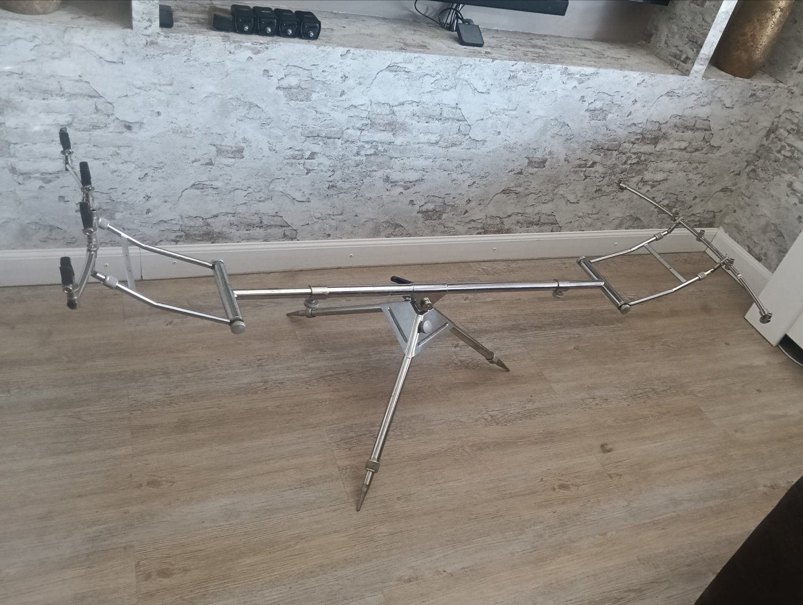 Amiaud Carpo G2 RVS 3-poot Rodpod XL met tafeltje, Ophalen of Verzenden, Gebruikt, Overige typen