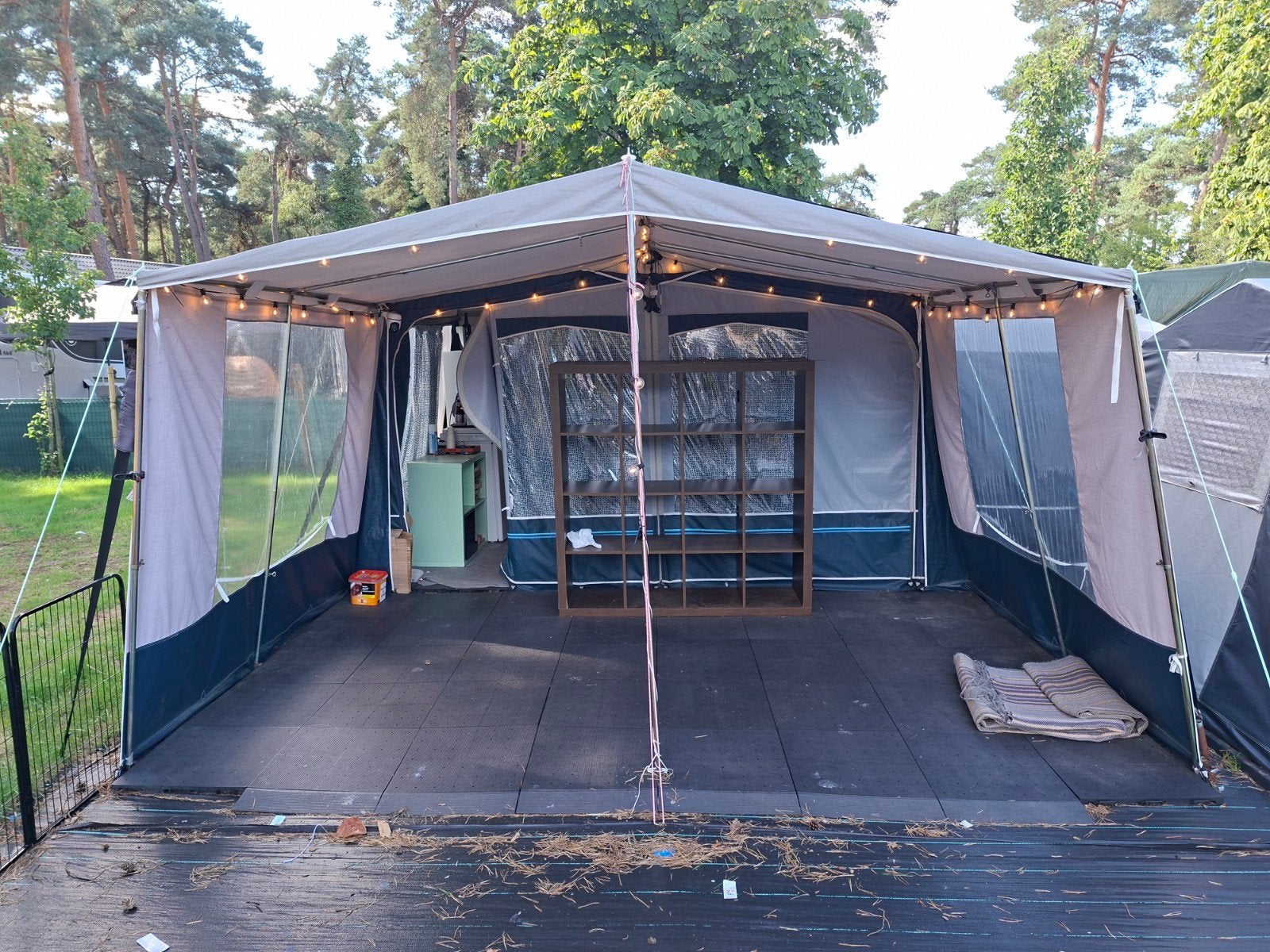 Gerjak PVC voortent (maat 8, 250 diep), luifel en erkee, Ophalen, Gebruikt