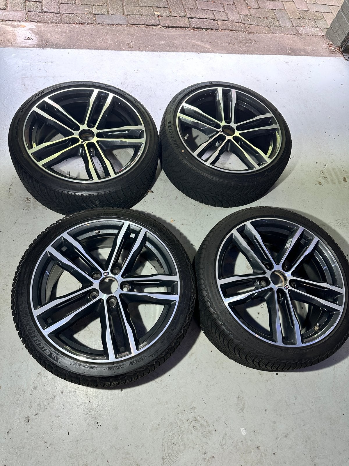 Bmw 19 inch 704M velgen breedset 5x120, Gebruikt, 255 mm, Banden en Velgen, Winterbanden
