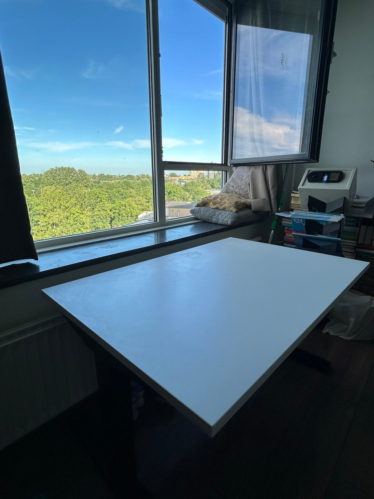 Elektrisch hoog-laag bureau - Zit-sta bureau, Ophalen, Zit-sta bureau, Elektrisch, Gebruikt