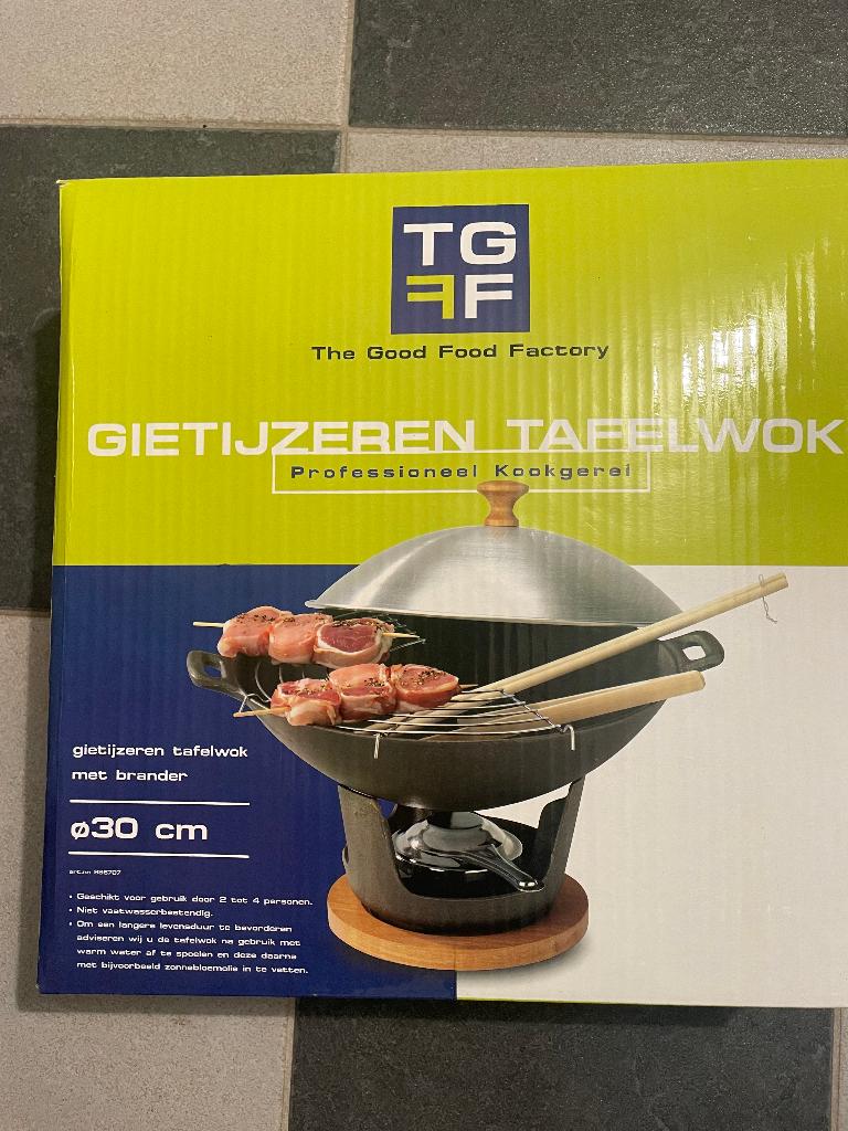 gietijzeren tafelwok, Overige typen, Verzenden, Gebruikt