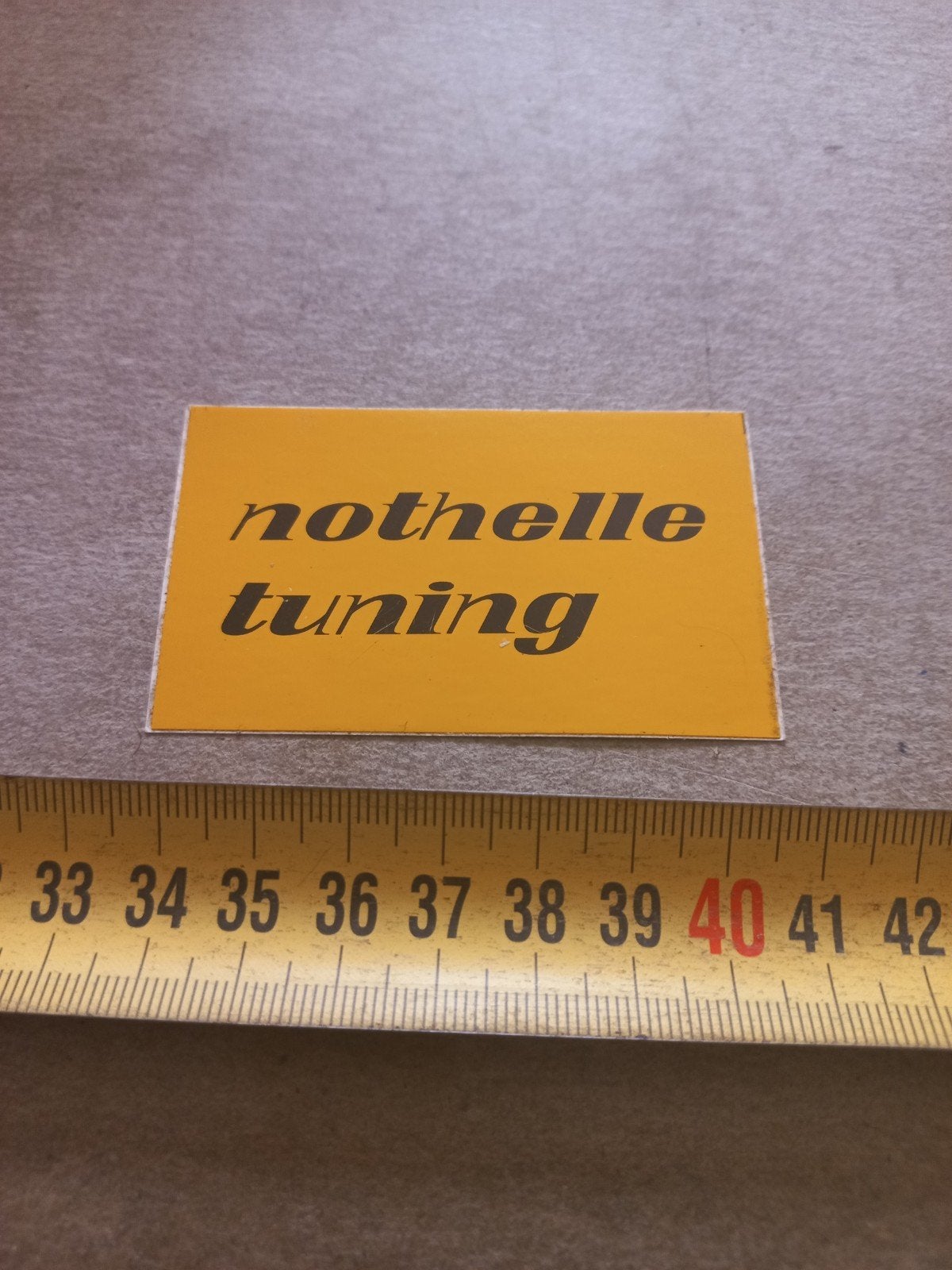 Nothhelle Tuning Sticker - Vintage Auto Accessoire, Ophalen of Verzenden