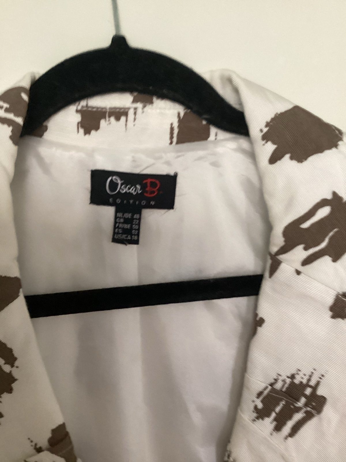 Oscar B beeldschone blazer in prachtige print mt42/44, Overige kleuren, Maat 42/44 (L), Ophalen of Verzenden, Zo goed als nieuw