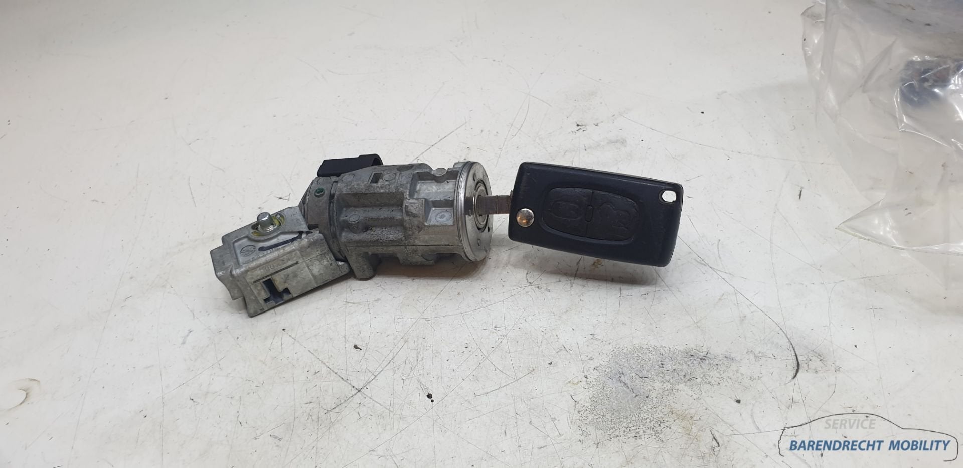 Contactslot met 2 knops sleutel Citroen C3 klapsleutel sleut, Gebruikt, Citroën, Stellantis N.V., Ophalen of Verzenden