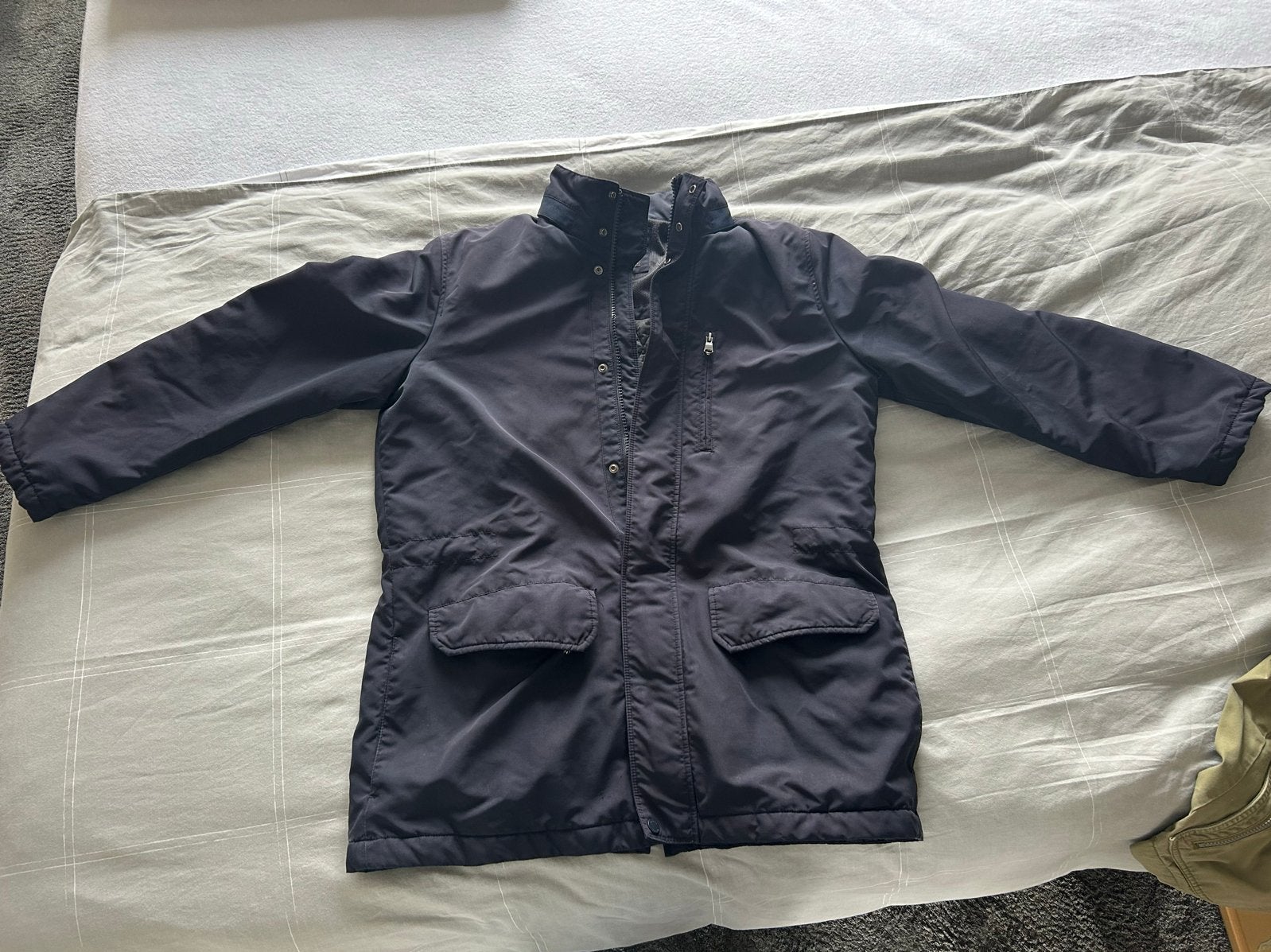 Geox Heren Jas Maat L - Donkerblauw, Ophalen, Zo goed als nieuw, Maat 52/54 (L), Blauw