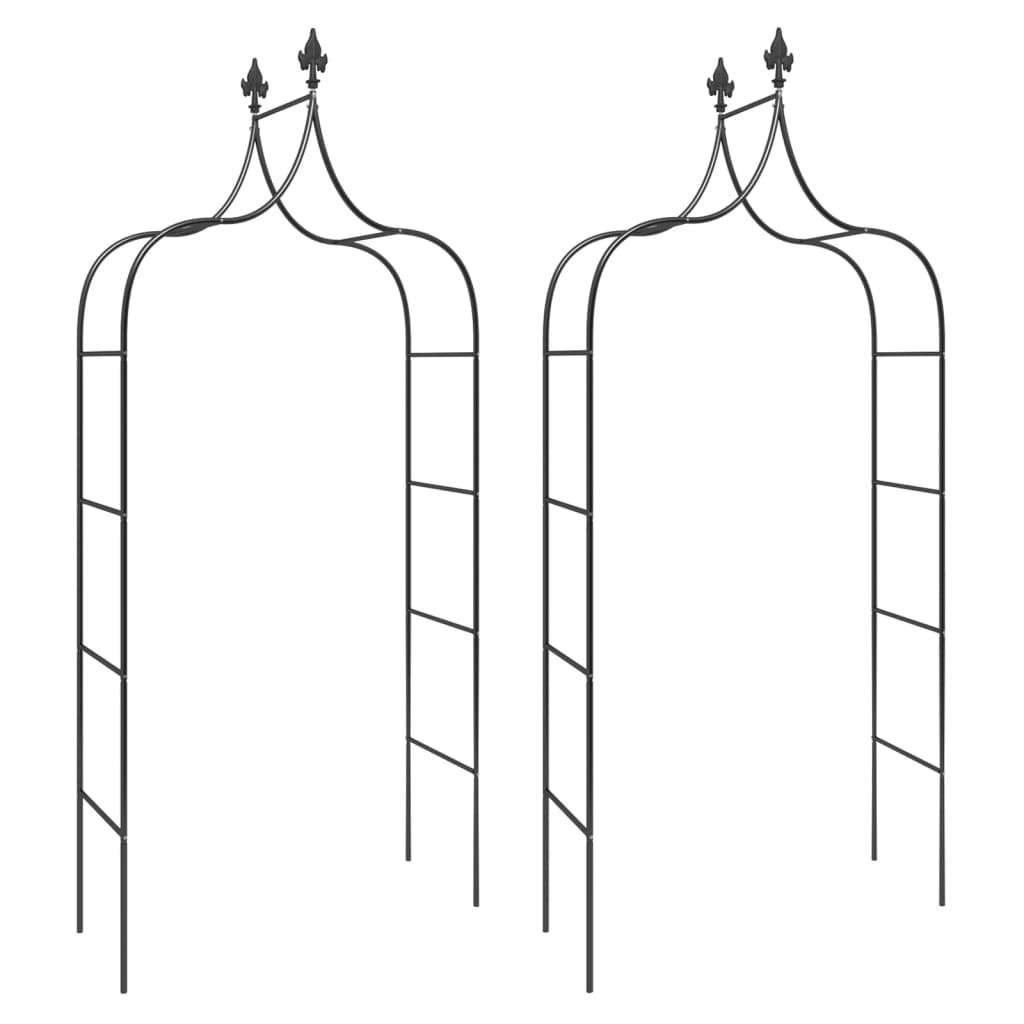 2x Rozenboog rozen boog tuinboog staal zwart GRATIS BEZORGD!, Met poort, Verzenden, Overige typen, Nieuw
