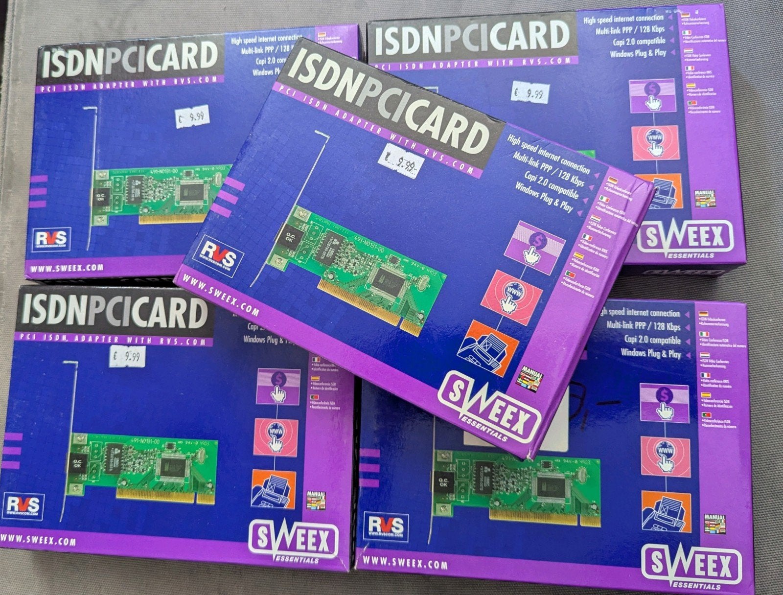 Sweex ISDN PCI-kaart - High-speed internetverbinding, Ophalen of Verzenden, Nieuw, Intern, Sweex