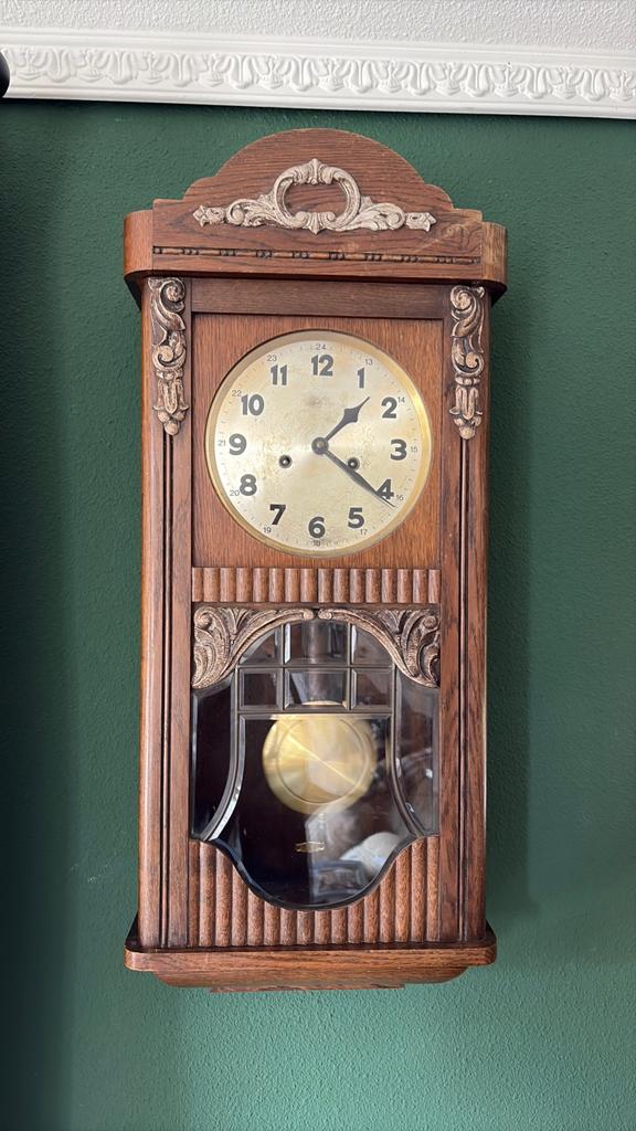 Antieke bim b klok 1900-1920, Antiek en Kunst, Antiek | Klokken, Ophalen
