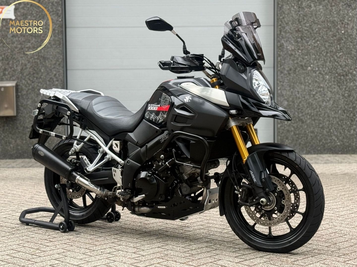 Suzuki V-Strom 1000 ABS Shark Uitlaat VOL SW Motech 1e Eigen, Motorrijbewijs A, Bedrijf, Onbekend, Meer dan 35 kW