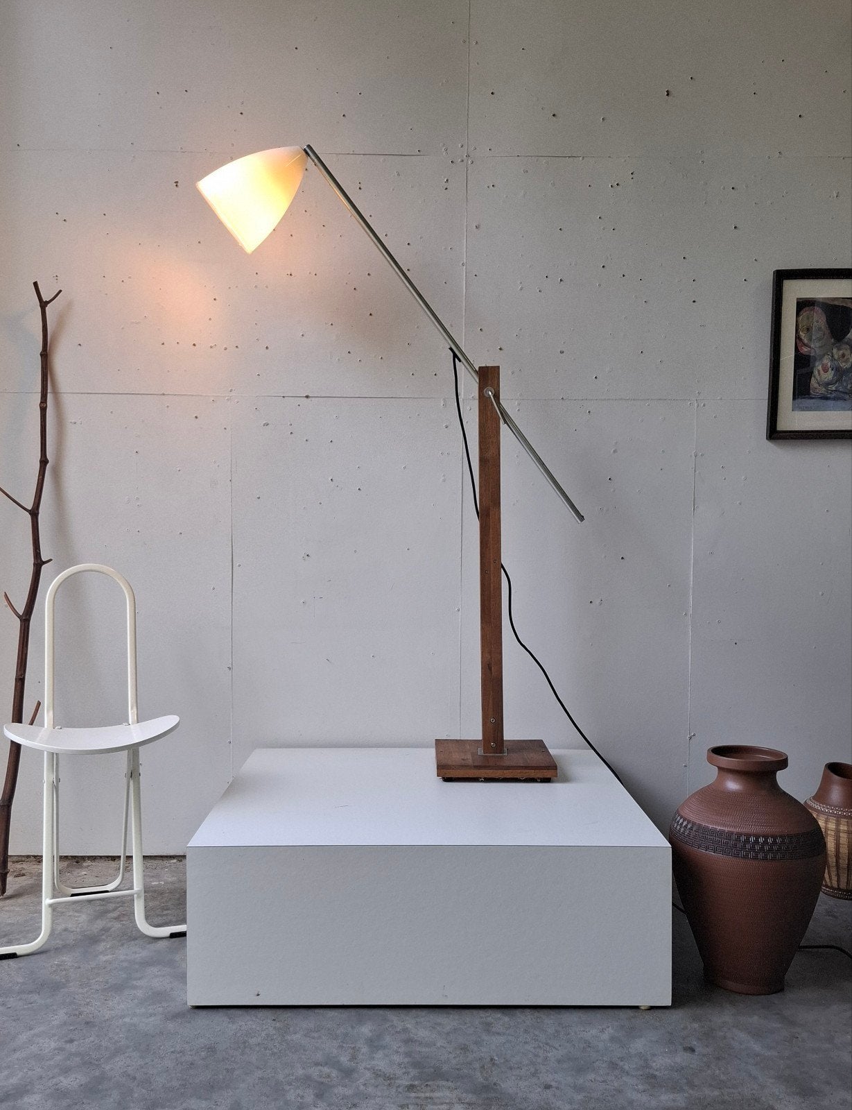 Vintage lamp Ikea design Applaro Marianne Hagberg, Ophalen, Gebruikt, Ikea, Hout