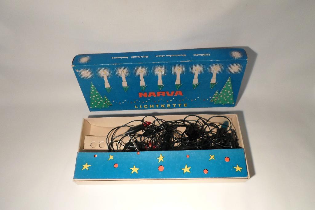 Vintage Narva Kerstboomverlichting 16 Lampjes, Diversen, Kerst, Ophalen of Verzenden, Zo goed als nieuw