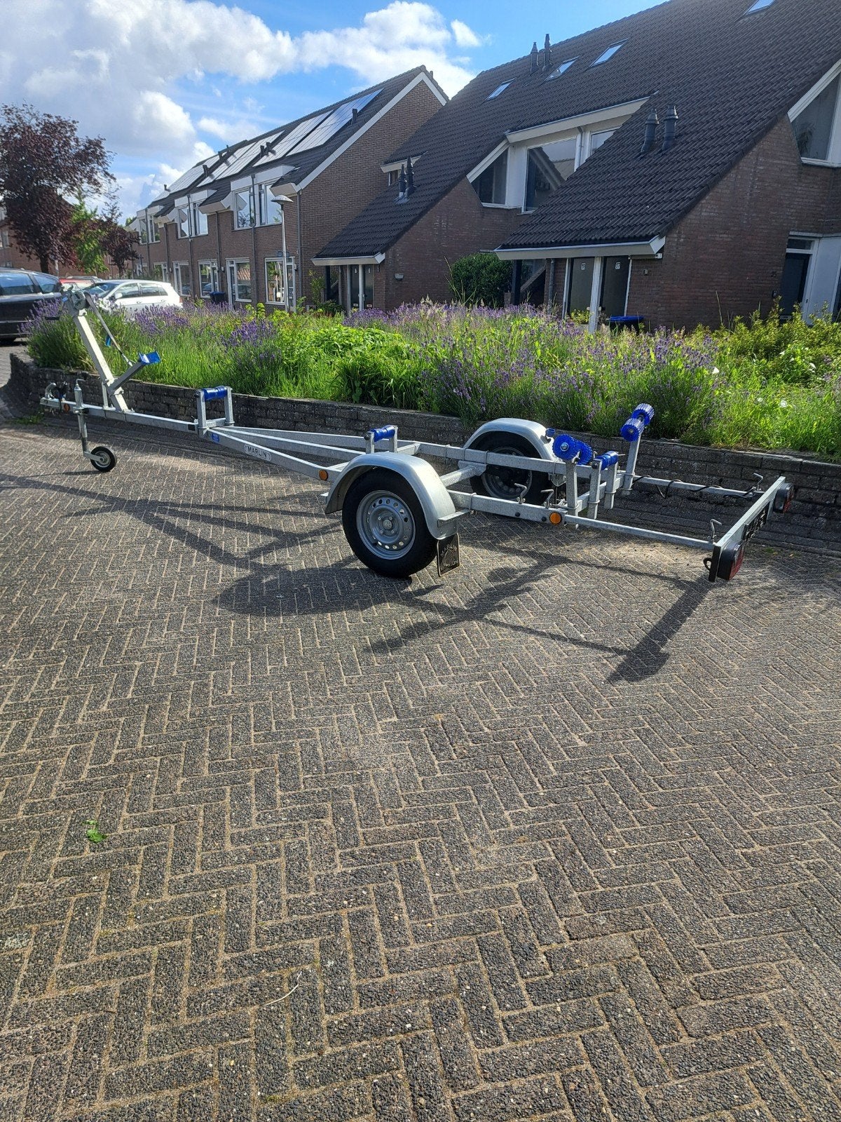 Zo goed als nieuwe  marlin kanteltrailer 5mtr, Watersport en Boten, Ophalen, Zo goed als nieuw, Overige typen, Zeilboot of Motorboot