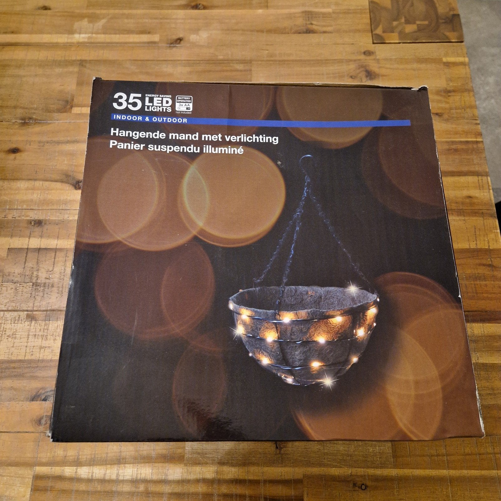 Hangende mand met 35 LED-verlichting - Binnen & Buiten, Overige materialen, Minder dan 50 watt, Overige typen, Ophalen of Verzenden