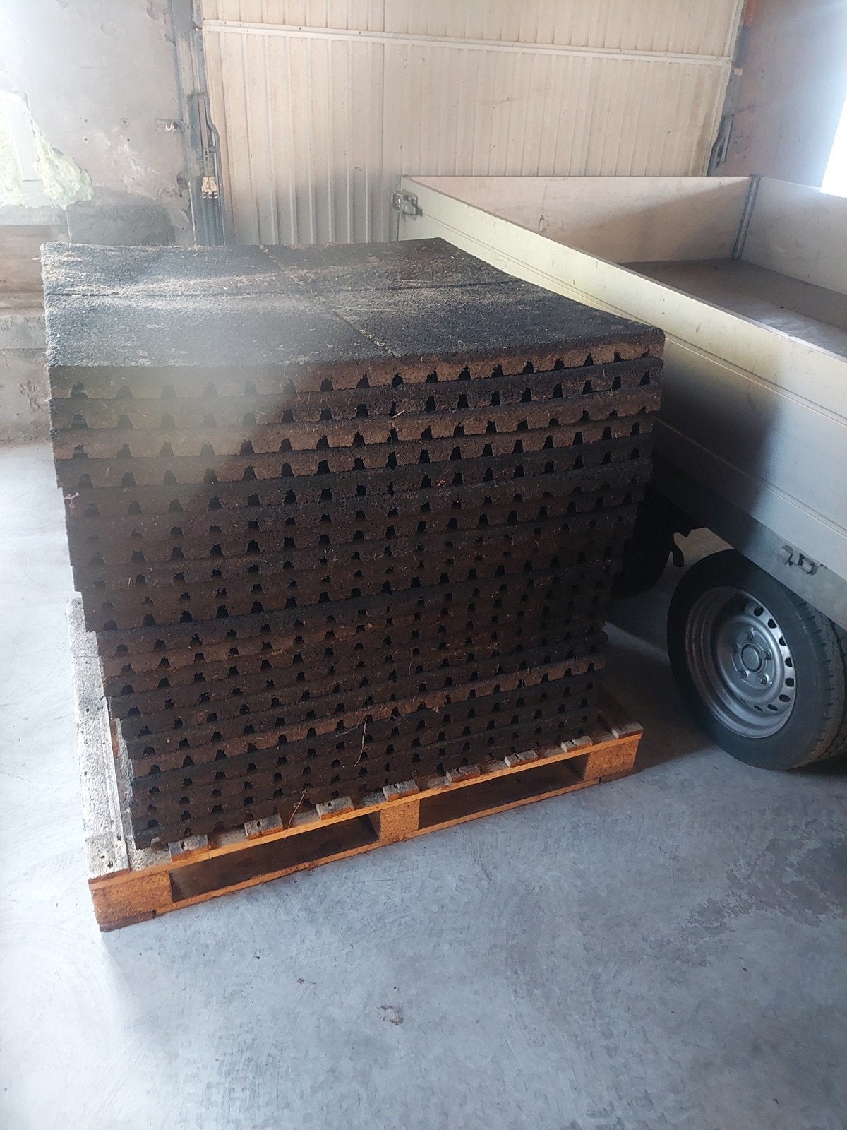 rubberen tegels, rubberen matten, speelplek, dakterras, Ophalen, Rubber, 10 m² of meer, Overige typen