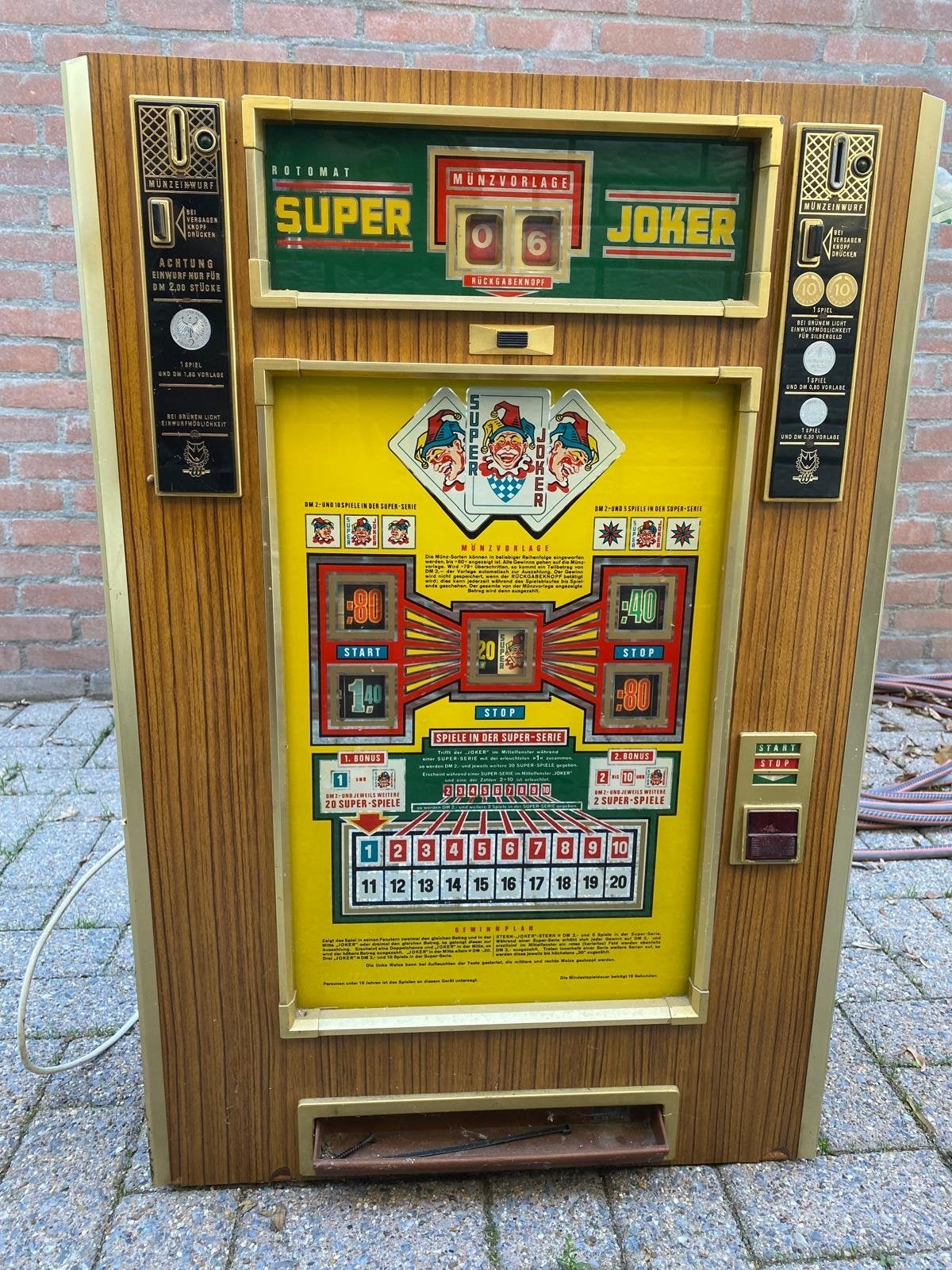 Vintage Rotomat Super Joker gokkast, Verzamelen, Overige munten, Ophalen of Verzenden, Gebruikt