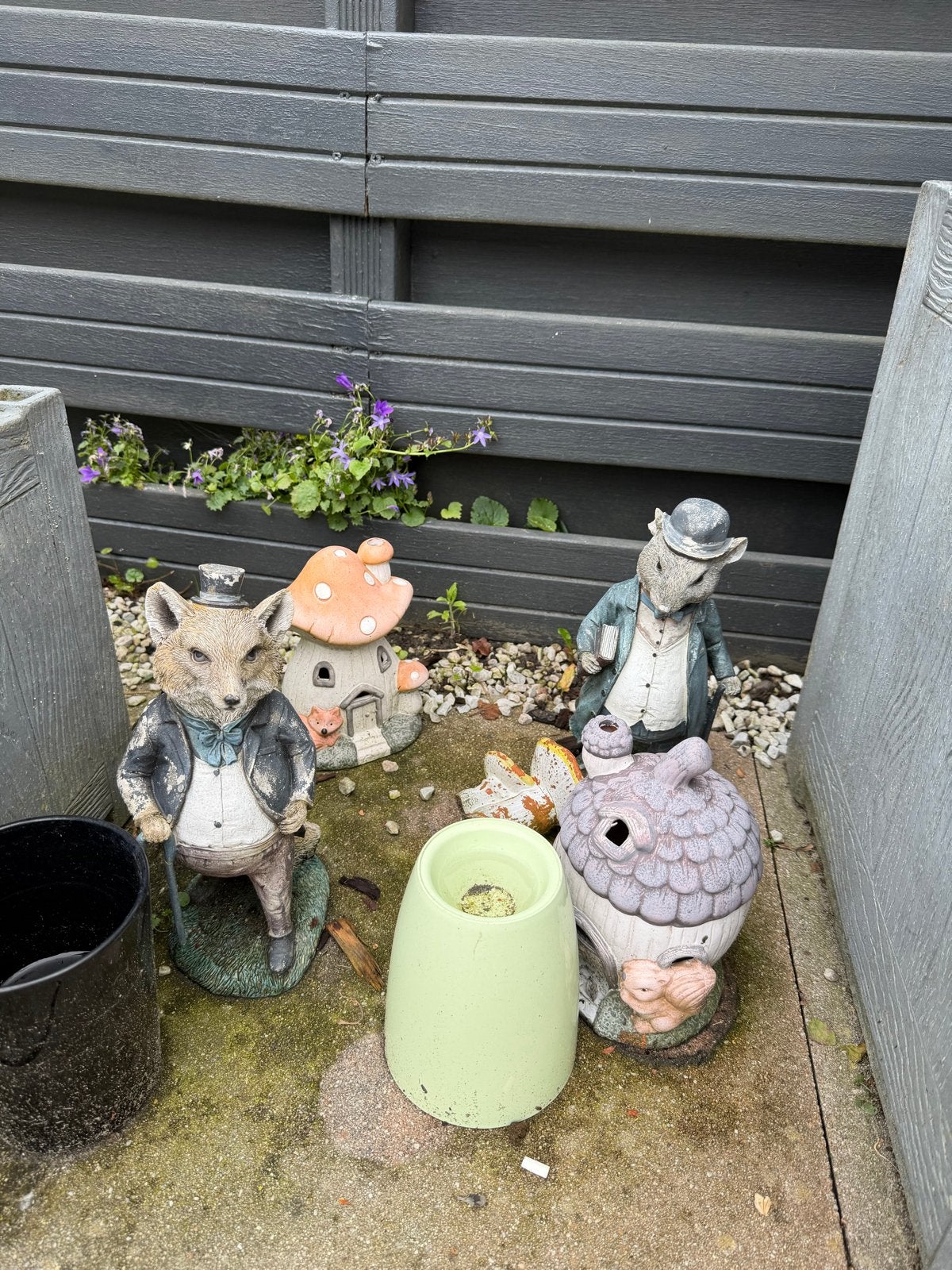 PER STUK Diverse Tuinbeelden en Decoratie tuinkabouter, Ophalen, Gebruikt, Overige materialen, Dierenbeeld