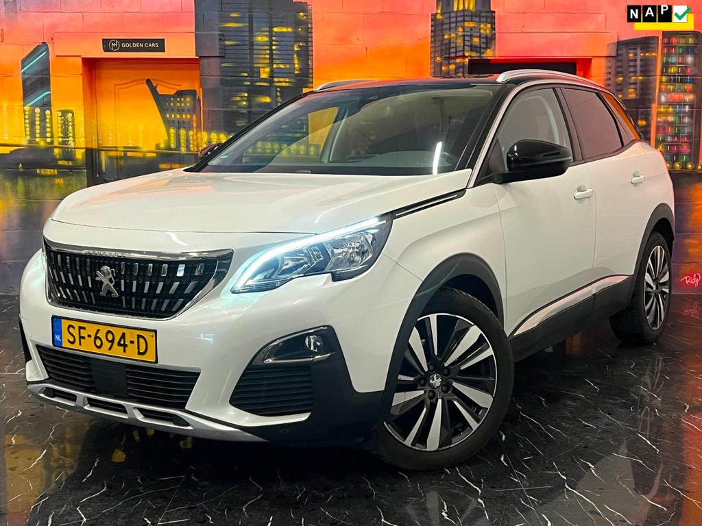 Peugeot 3008 1.2 PureTech Blue Lease Premium Keyless|Camera, Gebruikt, Euro 6, Leder en Stof, Wit